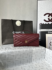 Kitlife Chanel 26X Envelope Bag Burgundy AS6044 10x26x5cm - 1