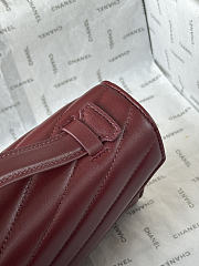 Kitlife Chanel 26X Envelope Bag Burgundy AS6044 10x26x5cm - 5