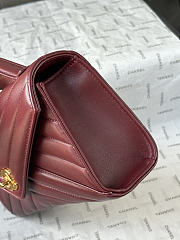 Kitlife Chanel 26X Envelope Bag Burgundy AS6044 10x26x5cm - 4