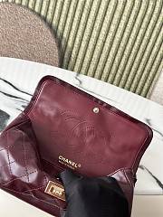 Kitlife Chanel Lambskin Quilted Crush 2.55 Reissue 225 Flap Dark Burgundy 24×16×7.5cm - 3