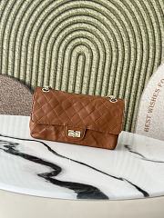 Kitlife Chanel Lambskin Quilted Crush 2.55 Reissue 225 Flap Brown 24×16×7.5cm - 1