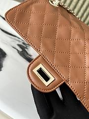 Kitlife Chanel Lambskin Quilted Crush 2.55 Reissue 225 Flap Brown 24×16×7.5cm - 6