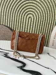 Kitlife Chanel Lambskin Quilted Crush 2.55 Reissue 225 Flap Brown 24×16×7.5cm - 2