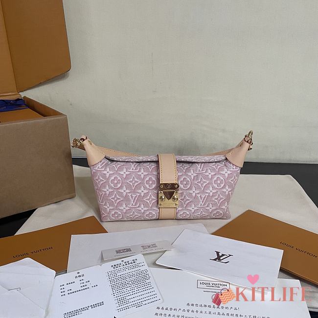 Kitlife Louis Vuitton Pochette Mia Bag Pink M2A382 22x14.5x8cm - 1