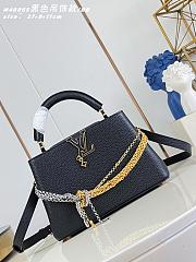 Kitlife Louis Vuitton Capucines BB Bag Black M488653 27x19x9cm  - 1