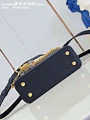 Kitlife Louis Vuitton Capucines Mini Bag Black M48865 21x14x8cm - 4