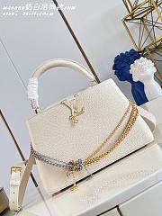 Kitlife Louis Vuitton Capucines BB Bag White M48865 27x19x9cm  - 1