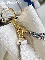 Kitlife Louis Vuitton Capucines BB Bag White M48865 27x19x9cm  - 5