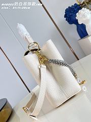 Kitlife Louis Vuitton Capucines BB Bag White M48865 27x19x9cm  - 4