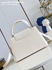 Kitlife Louis Vuitton Capucines BB Bag White M48865 27x19x9cm  - 2