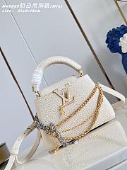 Kitlife Louis Vuitton Capucines Mini Bag White M48865 21x14x8cm  - 1