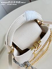 Kitlife Louis Vuitton Capucines Mini Bag White M48865 21x14x8cm  - 6