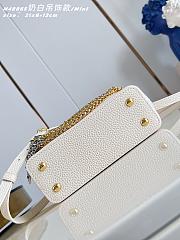 Kitlife Louis Vuitton Capucines Mini Bag White M48865 21x14x8cm  - 5