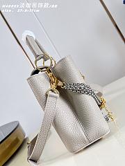 Kitlife Louis Vuitton Capucines BB Bag Grey M488653 27x19x9cm  - 5
