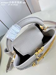 Kitlife Louis Vuitton Capucines BB Bag Grey M488653 27x19x9cm  - 3