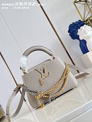 Kitlife Louis Vuitton Capucines Mini Bag Grey M48865 21x14x8cm  - 1