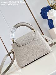 Kitlife Louis Vuitton Capucines Mini Bag Grey M48865 21x14x8cm  - 4