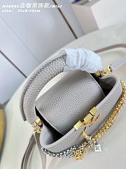 Kitlife Louis Vuitton Capucines Mini Bag Grey M48865 21x14x8cm  - 2