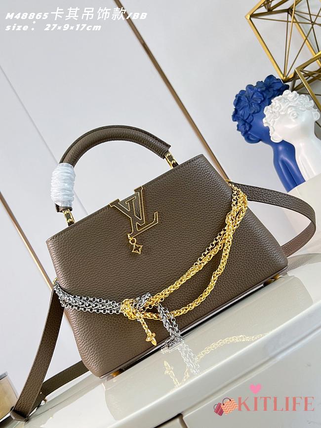 Kitlife Louis Vuitton Capucines BB Bag Taupe M488653 27x19x9cm  - 1
