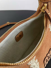 Kitlife Miu Miu Wander Brown Suede Mini Bag 30898B 17x20x6cm - 4