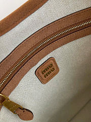 Kitlife Miu Miu Brown Suede Ivy Tote Bag 30899B 35x40cm   - 4