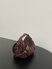 Kitlife Miu Miu Mini Matelassé Tote Bag Burgundy 30203B79 8x8.5x15cm - 6