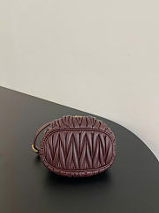 Kitlife Miu Miu Mini Matelassé Tote Bag Burgundy 30203B79 8x8.5x15cm - 4