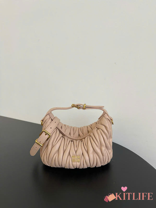Kitlife Miu Miu Mini Matelassé Tote Bag Beige 30203B79 8x8.5x15cm  - 1