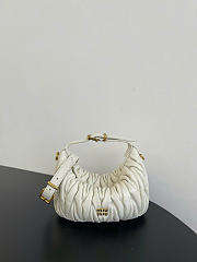 Kitlife Miu Miu Mini Matelassé Tote Bag White 30203B79 8x8.5x15cm  - 1