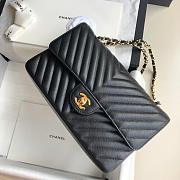 Kitlife Chanel CF Classic V-Series Bag Black 25cm - 3