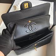 Kitlife Chanel CF Classic V-Series Bag Black 25cm - 2