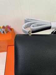Kitlife Hermes Epsom Constance 1-Elan Bag Black 27x16x6cm - 6