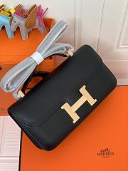 Kitlife Hermes Epsom Constance 1-Elan Bag Black 27x16x6cm - 2
