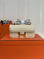 Kitlife Hermes Epsom Constance 1-Elan Bag Off-white 27x16x6cm  - 1