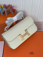 Kitlife Hermes Epsom Constance 1-Elan Bag Off-white 27x16x6cm  - 3