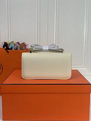 Kitlife Hermes Epsom Constance 1-Elan Bag Off-white 27x16x6cm  - 2