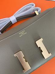 Kitlife Hermes Epsom Constance 1-Elan Bag Taupe 27x16x6cm  - 5