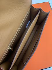 Kitlife Hermes Epsom Constance 1-Elan Bag Brown 27x16x6cm  - 6