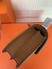 Kitlife Hermes Epsom Constance 1-Elan Bag Brown 27x16x6cm  - 5
