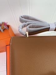 Kitlife Hermes Epsom Constance 1-Elan Bag Brown 27x16x6cm  - 4