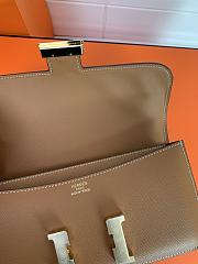 Kitlife Hermes Epsom Constance 1-Elan Bag Brown 27x16x6cm  - 3