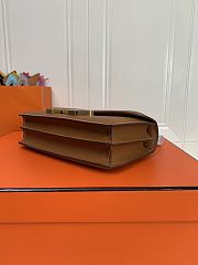 Kitlife Hermes Epsom Constance 1-Elan Bag Brown 27x16x6cm  - 2