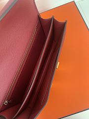 Kitlife Hermes Epsom Constance 1-Elan Bag Burgundy 27x16x6cm  - 3