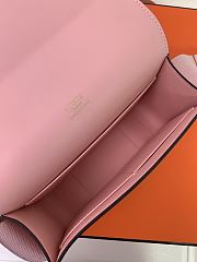 Kitlife Hermes Chevre Mysore Geta Mauve Sylvestre Bag Pink 20x6.5x16cm - 5