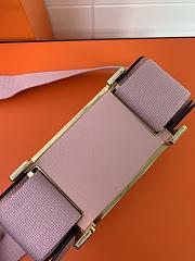 Kitlife Hermes Chevre Mysore Geta Mauve Sylvestre Bag Pink 20x6.5x16cm - 4