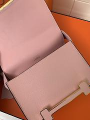 Kitlife Hermes Chevre Mysore Geta Mauve Sylvestre Bag Pink 20x6.5x16cm - 2