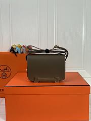 Kitlife Hermes Chevre Mysore Geta Mauve Sylvestre Bag Taupe 20x6.5x16cm  - 1