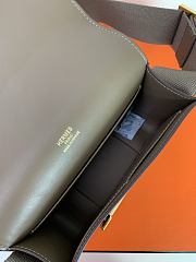 Kitlife Hermes Chevre Mysore Geta Mauve Sylvestre Bag Taupe 20x6.5x16cm  - 4