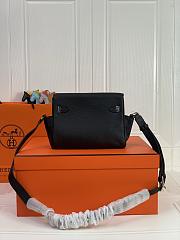 Kitlife Hermes Kelly Messenger Bag Black 25×20×10cm  - 3