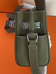 Kitlife Hermes Kelly Messenger Bag Khakhi 25×20×10cm  - 6